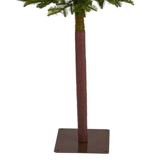 6ft. Pre-Lit Alaskan Alpine Artificial Christmas Tree, Clear LED Lights